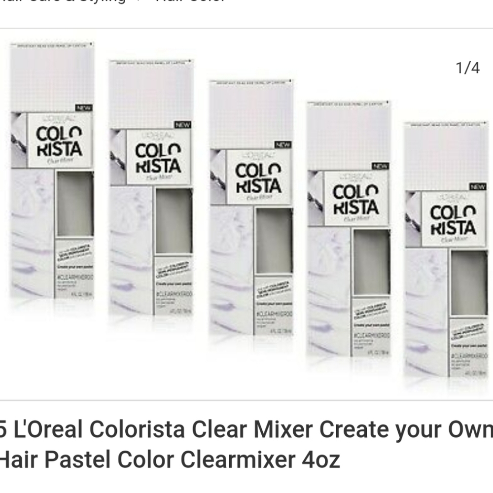 5 Loreal Colorista Fader hair color clear mixer